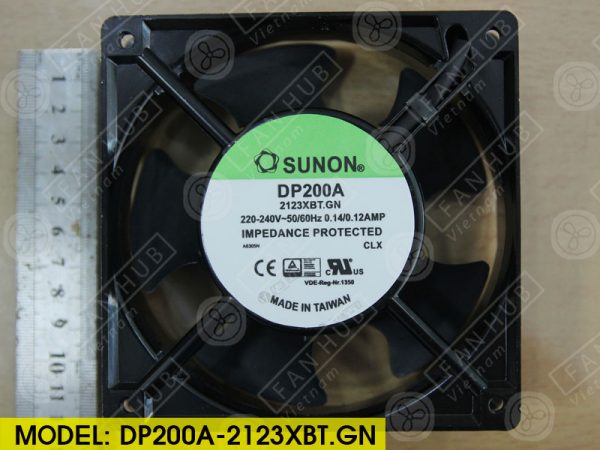 SUNON DP200A-2123XBT.GN - AC Axial Fan, 220-240VAC, 120x120x25mm