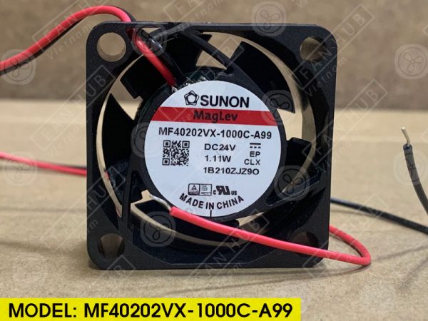 Sunon MF40202VX-1000C-A99 - Inverter Fan, 24VDC, 40x40x20mm