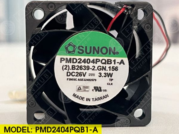 SUNON PMD2404PQB1-A - Inverter Fan, 26VDC, 40x40x28mm