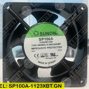 COOLING FAN SUNON SP100A-1123XBT.GN, 115VAC, 120x120x38mm