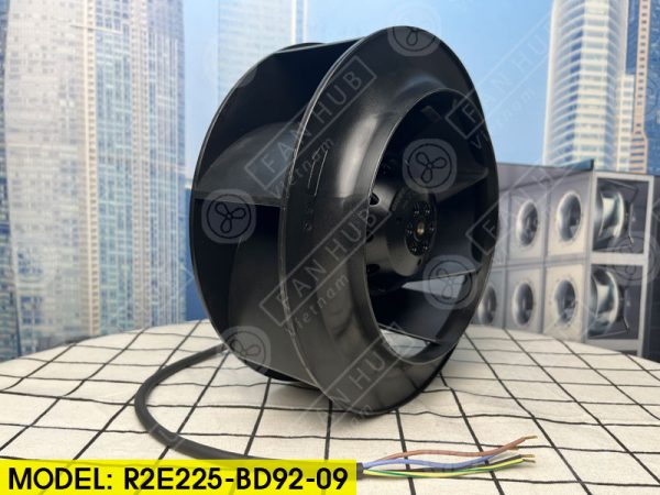 EBMPAPST R2E225-BD92-09 - Centrifugal Fan, 230VAC, 225mm