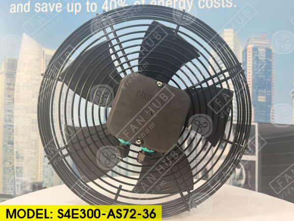 EBMPAPST S4E300-AS72-36 - AC Axial Fan, 230VAC, 300mm