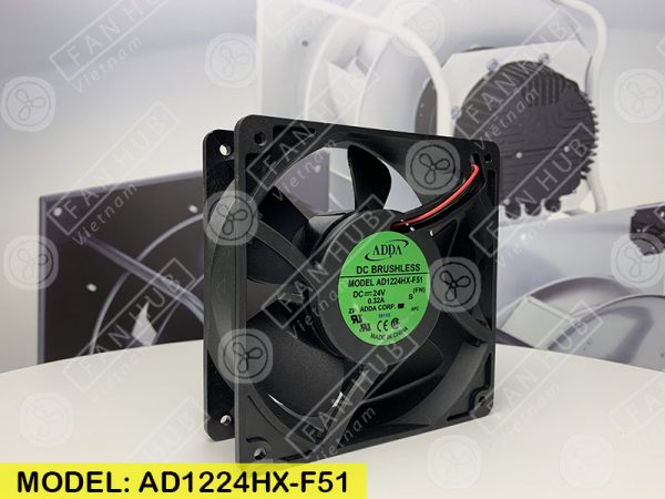 ADDA AD1224HX-F51 - Inverter Fan, 24VDC, 120x120x38mm