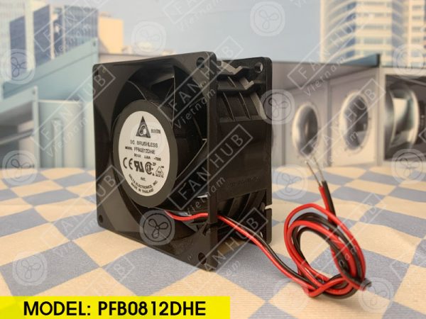 DELTA PFB0812DHE - Inverter Fan, 12VDC, 80x80x38mm