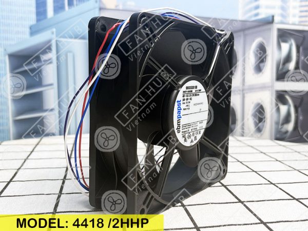 EBMPAPST 4418/2HHP - Axial Fan, 48VDC, 120x120x38mm