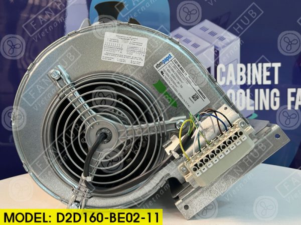 EBMPAPST D2D160-BE02-11 - AC Centrifugal Fan, 230/400VAC, 160mm