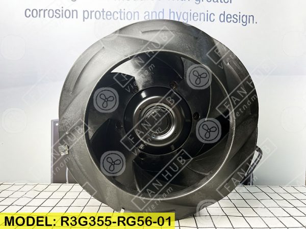 EBMPAPST R3G355-RG56-01 - EC Centrifugal Fan, 400VAC, 355mm