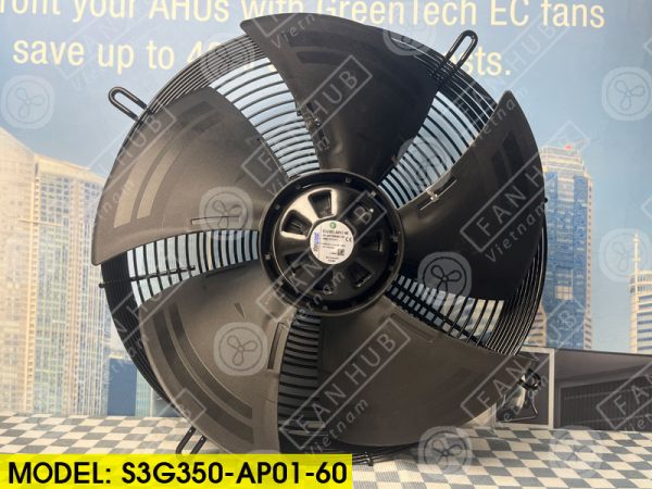 EBMPAPST S3G350-AP01-60 - EC Centrifugal Fan, 230VAC, 350mm