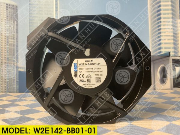 EBMPAPST W2E142-BB01-01 - AC Axial Fan, 230VAC, 172x150x38mm