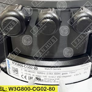 EBMPAPST W3G800-CG02-80 - EC Axial Fan, 400VAC, 800mm