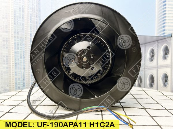 FULLTECH UF-190APA11H1C2A - AC Centrifugal Fan, 115VAC, 190mm