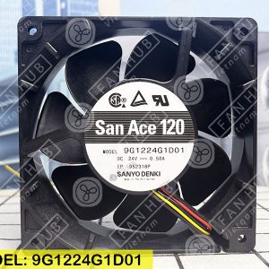 Sanyo Denki 9G1224G1D01 - Inverter Fan, 24VDC, 120x120x38mm