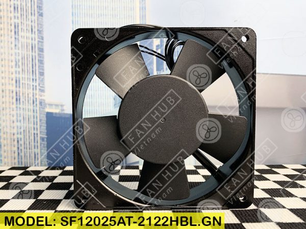 SUNON SF12025AT 2122HBL.GN - AC Axial Fan, 220-240VAC, 120x120x25mm