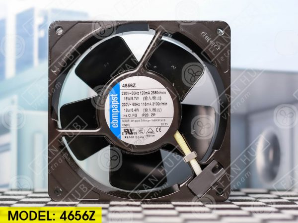 EBMPAPST 4656Z - AC AXIAL FAN, 230VAC, 120x120x38mm