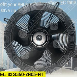 EBMPAPST S3G350-ZH05-H1 - EC Axial Fan, 230VAC, 350mm