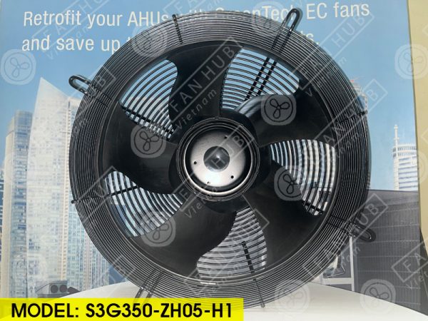 EBMPAPST S3G350-ZH05-H1 - EC Axial Fan, 230VAC, 350mm