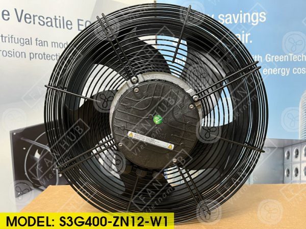 EBMPAPST S3G400-ZN12-W1 - EC Axial Fan, 400VAC, 400mm