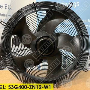 EBMPAPST S3G400-ZN12-W1 - EC Axial Fan, 400VAC, 400mm