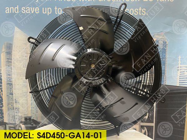 EBMPAPST S4D450-GA14-01 - AC Axial Fan, 400VAC, 450mm