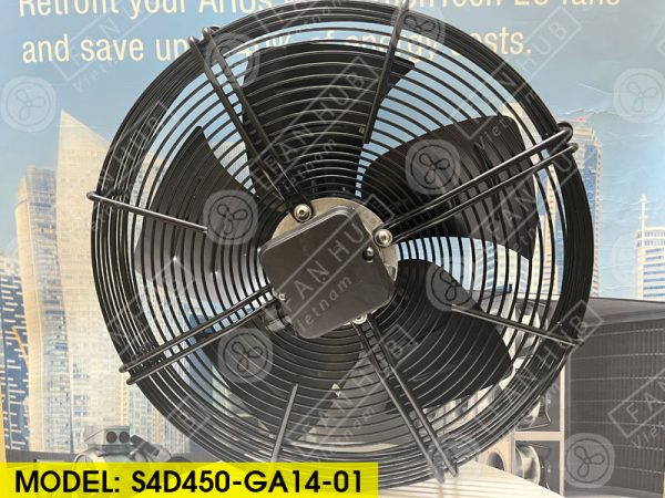 EBMPAPST S4D450-GA14-01 - AC Axial Fan, 400VAC, 450mm