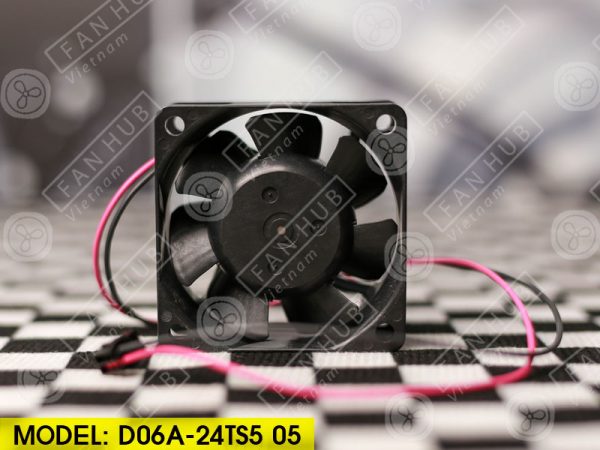 NIDEC D06A-24TS5 05 - Inverter Fan, 24VDC, 60x60x25mm