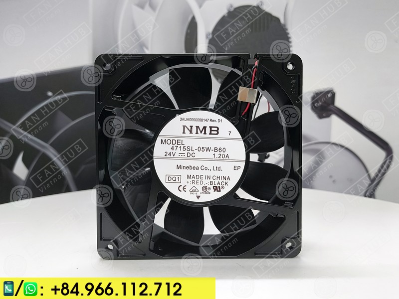 NMB 4715SL-05W-B60 - Inverter Fan, 24VDC, 120x120x38mm