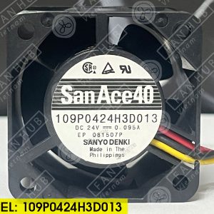 Sanyo Denki 109P0424H3D013 - Inverter Fan, 24VDC, 40x40x28mm