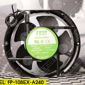 TOYO FP-108EX-A240 - AC Axial Fan, 220-240VAC, 172x151x51mm