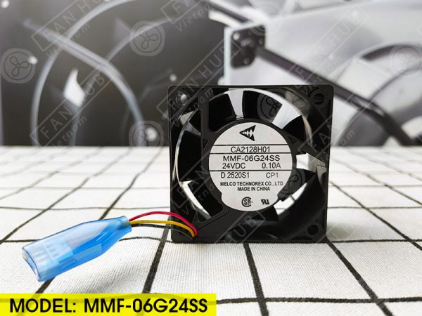 MELCO MMF-06G24SS - Inverter Fan, 24VDC, 60x60x25mm