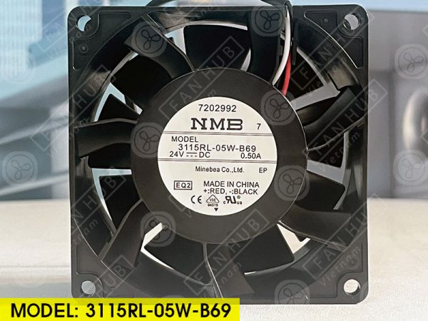 NMB 3115RL-05W-B69 - Inverter Fan, 24VDC, 80x80x38mm