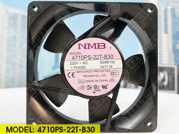 NMB 4710PS-22T-B30 - AC Axial Fan, 220VAC, 120x120x25mm