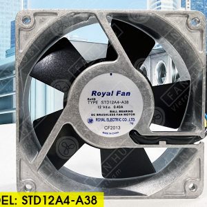 ROYAL FAN STD12A4-A38 - DC Axial Fan, 12VDC, 120x120x25mm