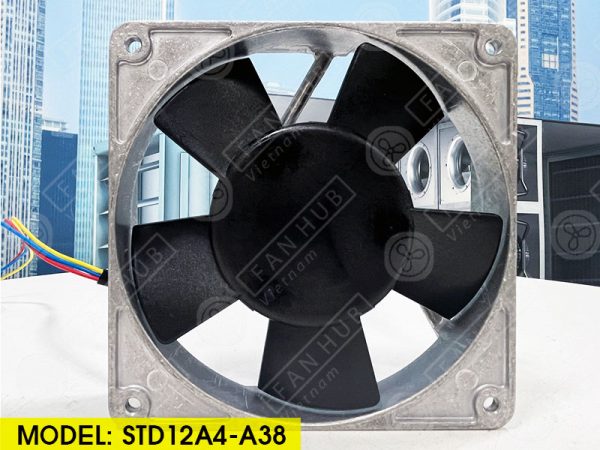 ROYAL FAN STD12A4-A38 - DC Axial Fan, 12VDC, 120x120x25mm