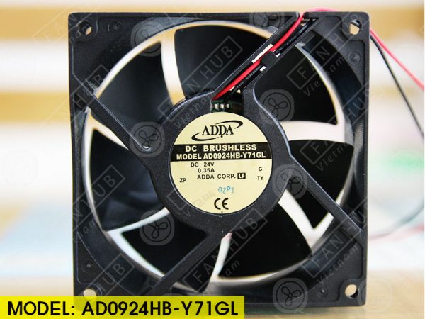 ADDA AD0924HB-Y71GL - Inverter Fan, 24VDC, 92x92x32mm