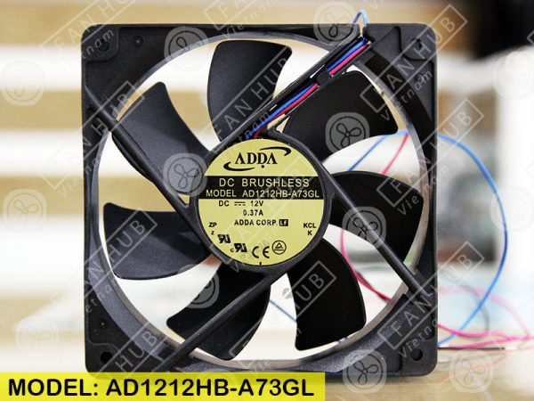 ADDA AD1212HB-A73GL - Inverter Fan, 12VDC, 120x120x25mm