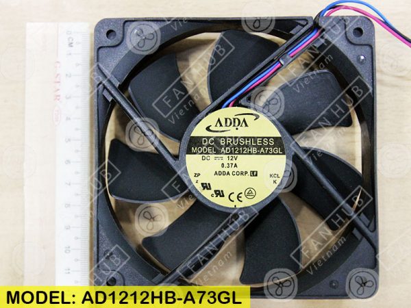 ADDA AD1212HB-A73GL - Inverter Fan, 12VDC, 120x120x25mm