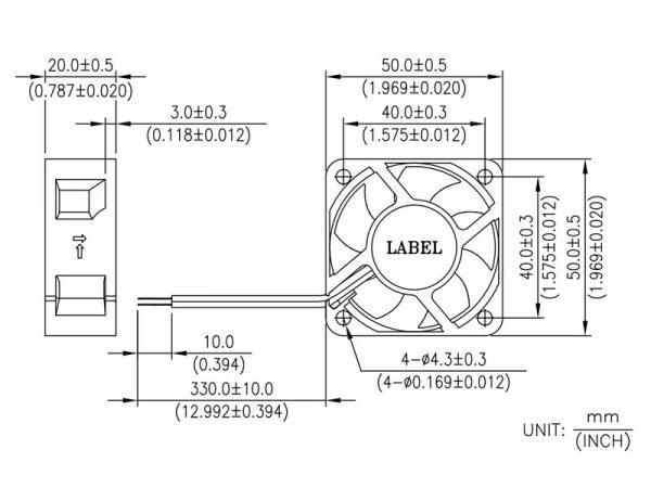 DELTA AFB0512VHD - Inverter Fan, 12VDC, 50x50x20mm