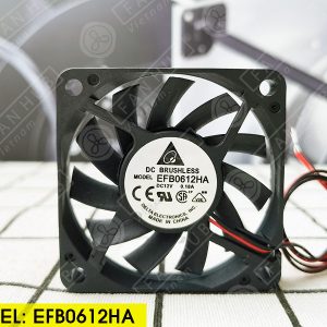 DELTA EFB0612HA - Inverter Fan, 12VDC, 60x60x10mm