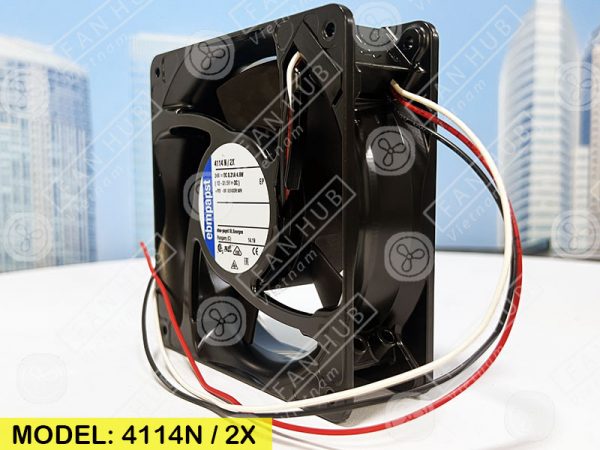 EBMPAPST 4114N/2X - Inverter Fan, 24VDC, 120x120x38mm