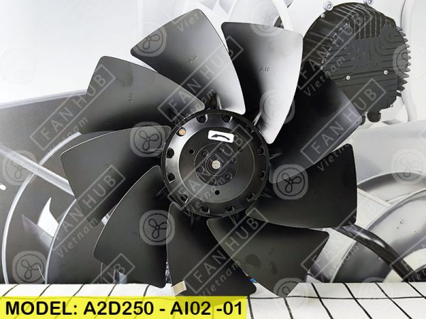 EBMPAPST A2D250-AI02-01 - Cabinet Fan, 230-400VAC, 250mm