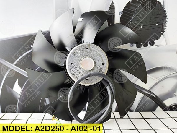 EBMPAPST A2D250-AI02-01 - Cabinet Fan, 230-400VAC, 250mm