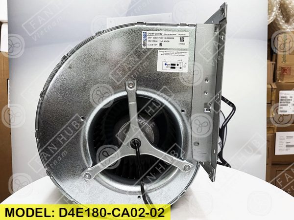 EBMPAPST D4E180-CA02-02 - AC Centrifugal Fan, 230VAC, 180mm