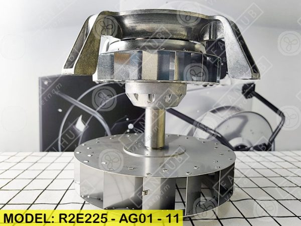 EBMPAPST R2E225-AG01-11 - AC Centrifugal Fan, 230VAC, 225mm