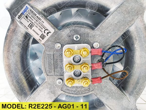 EBMPAPST R2E225-AG01-11 - AC Centrifugal Fan, 230VAC, 225mm