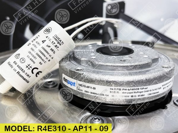 EBMPAPST R4E310-AP11-09 - AC Centrifugal Fan, 230VAC, 310mm