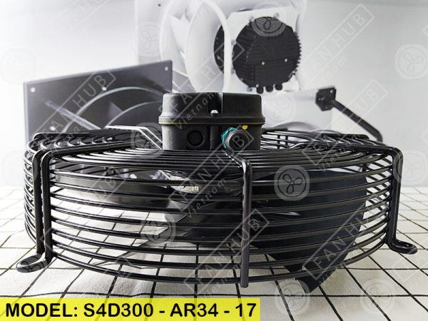 EBMPAPST S4D300-AR34-17 - AC Axial Fan, 230-400VAC, 300mm