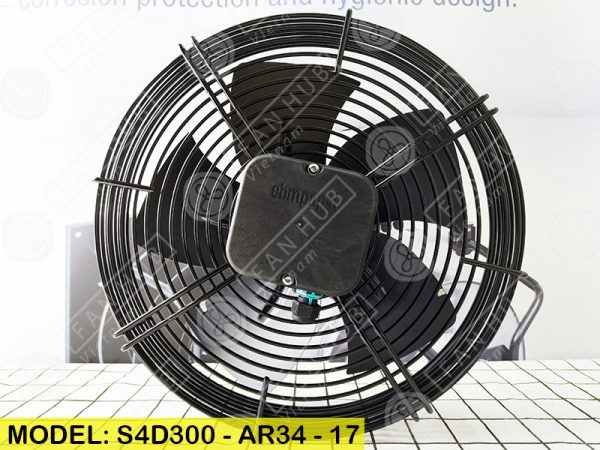 EBMPAPST S4D300-AR34-17 - AC Axial Fan, 230-400VAC, 300mm