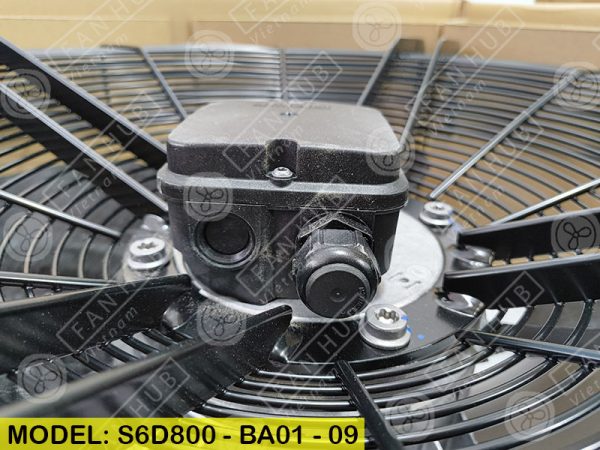 EBMPAPST S6D800-BA01-09 - AC Axial Fan, 400VAC, 800mm