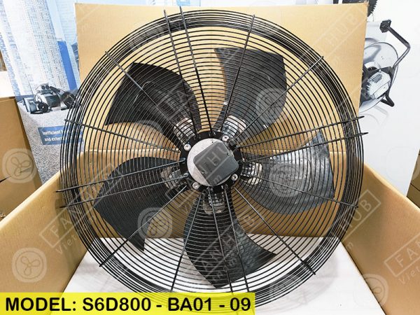 EBMPAPST S6D800-BA01-09 - AC Axial Fan, 400VAC, 800mm
