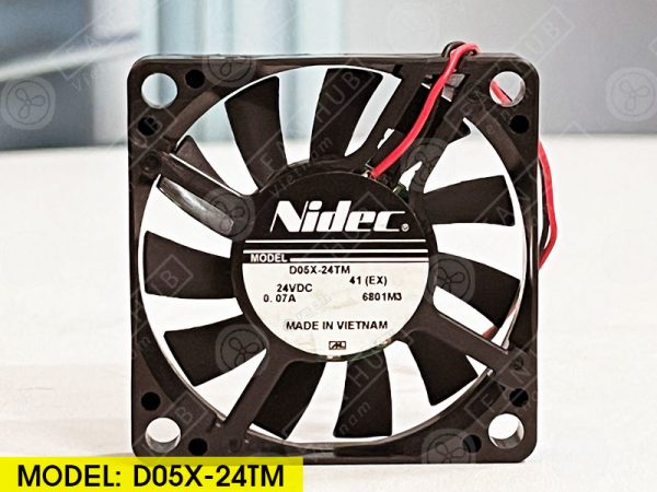 NIDEC D05X-24TM - Inverter Fan, 24VDC, 50x50x10mm